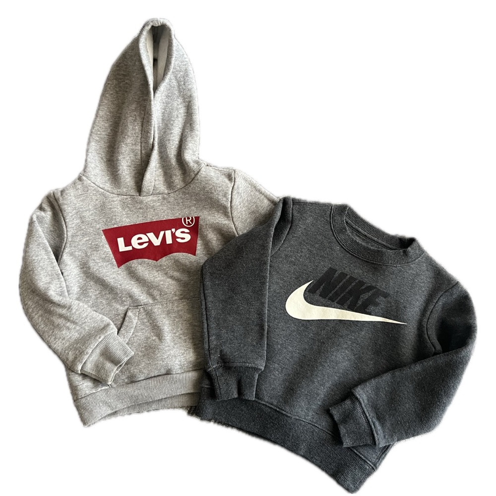 Nike Kids Gray and Dark Gray Sweatshirts